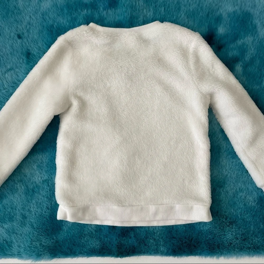 OshKosh B’gosh Toddler Girl Sequin Fuzzy Sweater Size 2T